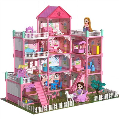 Pink Dollhouse-- Għad-Dar tal-Barbie Tiegħek